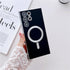 seraCase Luxury Silver Plated MagSafe Case For Samsung Galaxy for For Galaxy S23 Ultra / Black