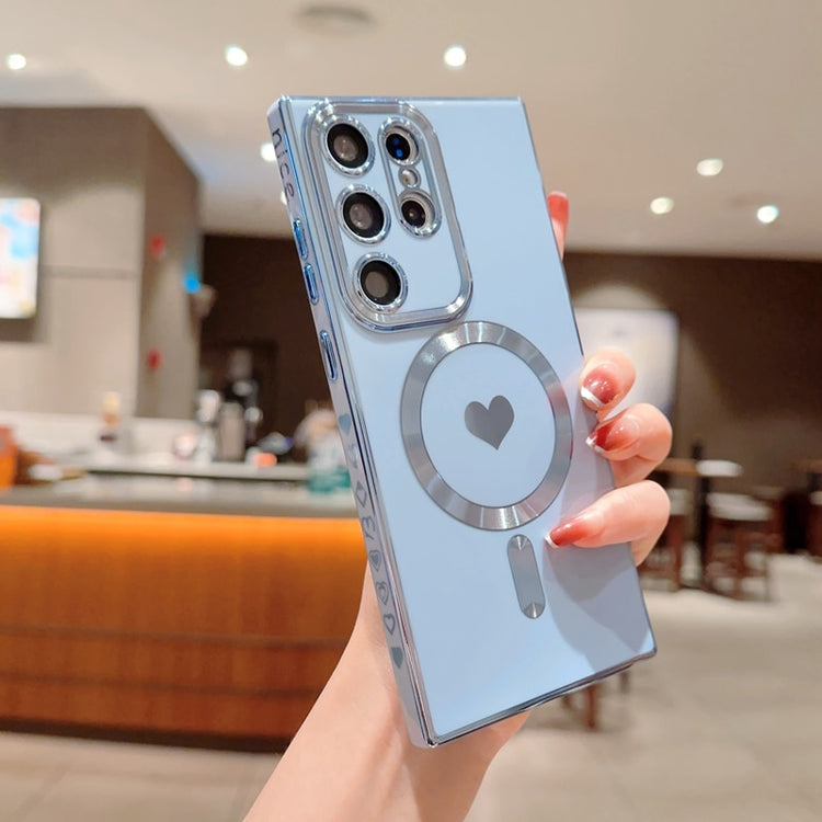 seraCase Luxury Magnetic Heart Samsung Case for Samsung S21 / Sky blue