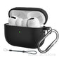 seraCase Airpods Case with Key Chain and Lanyard for AirPod Pro2 / Black with Hook