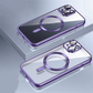Color Metal Border Transparent MagSafe iPhone Case