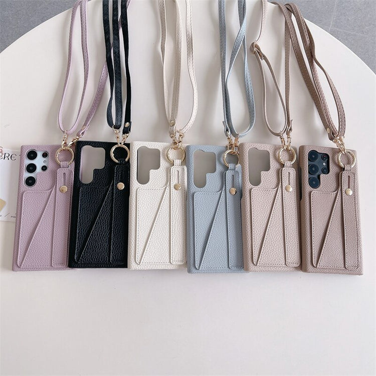 seraCase Luxury Leather Sling Wallet Samsung Case for