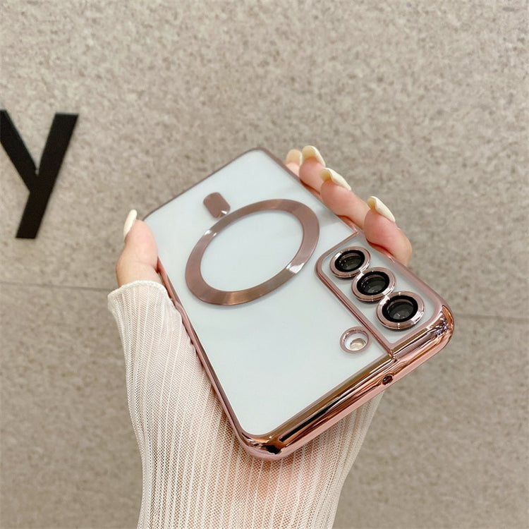 seraCase Transparent Plated MagSafe Samsung Case for Samsung S21 / Pink