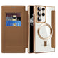 Flip Leather Magsafe Samsung Case with Clear Back Cover