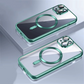 Color Metal Border Transparent MagSafe iPhone Case