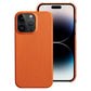 seraCase Genuine Leather Luxury iPhone Case for iPhone 15 Pro Max / Orange