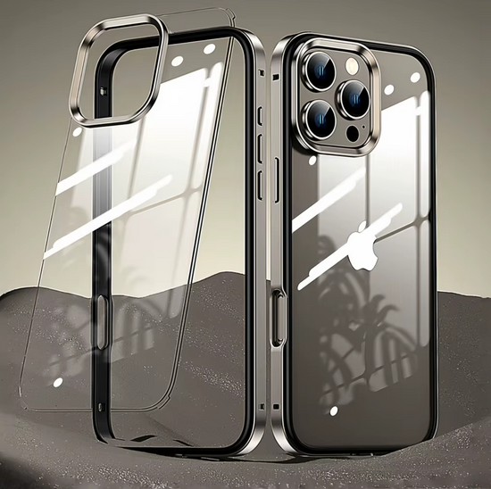 Luxury 2 in 1 Light Metal Aluminum Frame iPhone Case