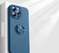 Smooth Silicone Ring Holder iPhone Case