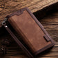 seraCase Luxury Leather Magnetic Flip Case for iPhone 15 Pro Max / Dark Brown