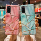 seraCase Electroplated Geometric Marble Samsung Case for