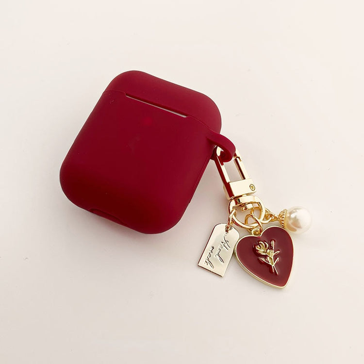 seraCase Elegant Wine Red AirPods Case for