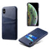 seraCase Leather Card Pocket iPhone Case for iPhone 13 Pro Max / Blue