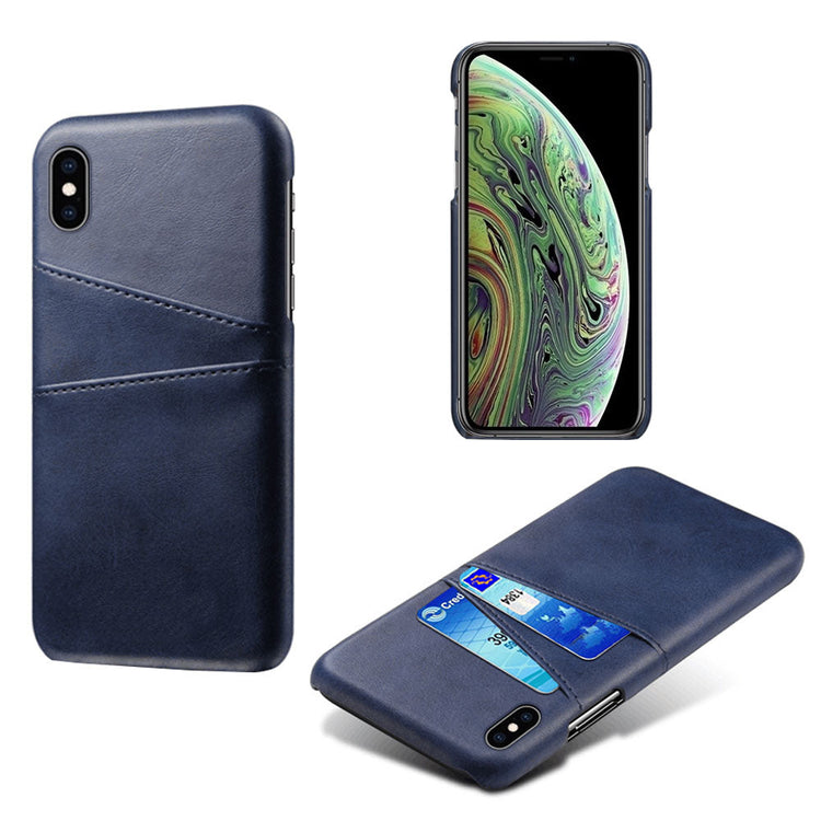 seraCase Leather Card Pocket iPhone Case for iPhone 13 Pro Max / Blue