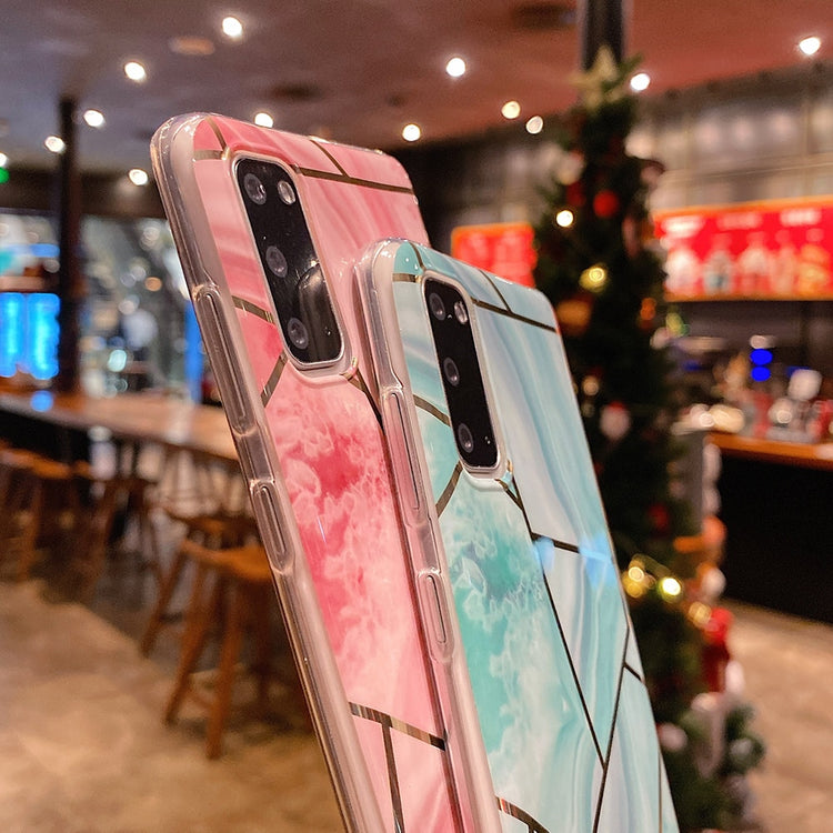 seraCase Electroplated Geometric Marble Samsung Case for