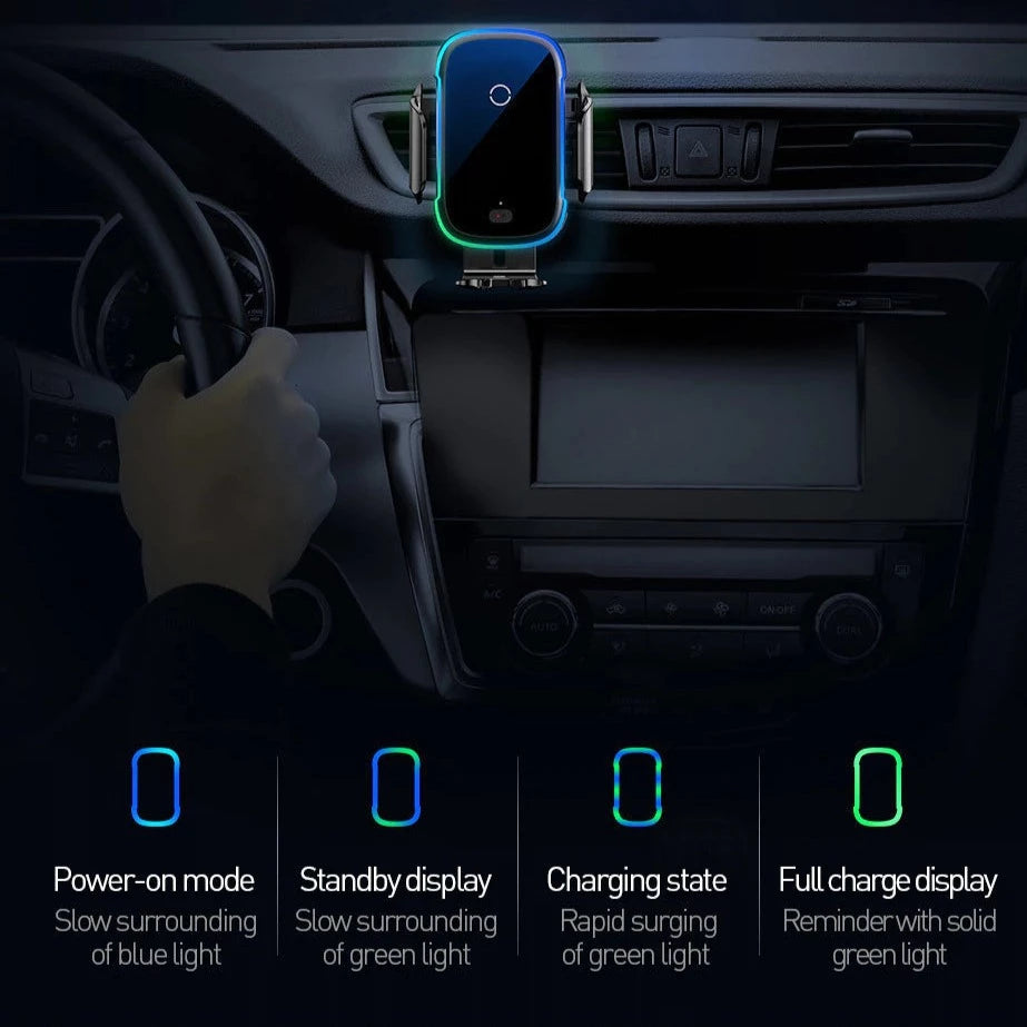seraCase 15W Ultrafast Wireless Charging Car Phone Holder for
