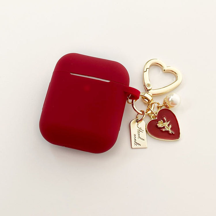 seraCase Elegant Wine Red AirPods Case for A2 For AirPods 1 or2