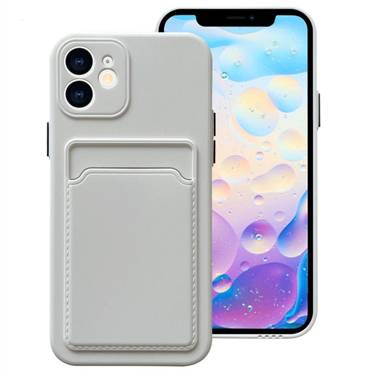 seraCase Shockproof Card Holder iPhone Case for iPhone 13 Mini / White