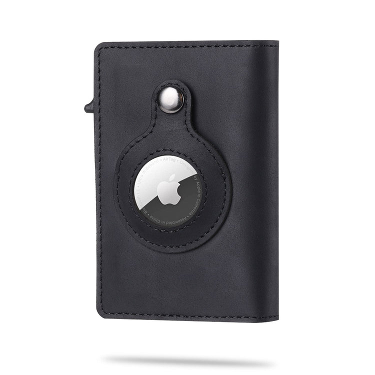 seraCase Designer Apple AirTag Carbon Fiber Wallet for Black