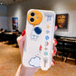 seraCase Cute Astronaut Cartoon iPhone Case with Band Stand for iPhone 13 / B