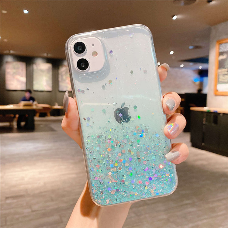 seraCase Glamorous Glittery Gradient iPhone Case for iPhone XS Max / Turquoise Blue
