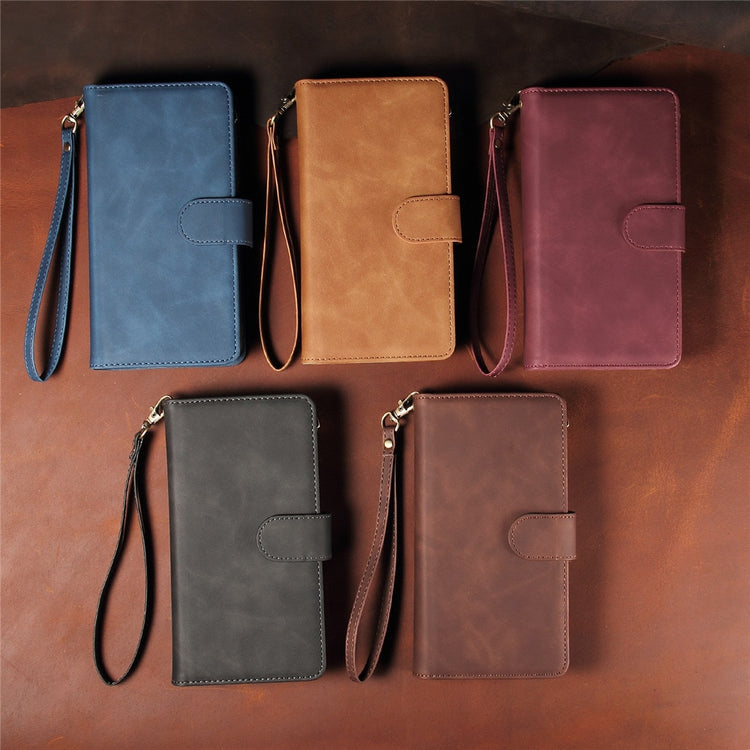 seraCase Premium Leather Card Wallet iPhone Case with Flip Zip for