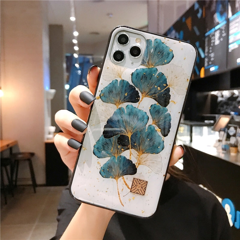 seraCase Luxury Glittered Gold Marble iPhone Case for iPhone 14 Pro Max / Style 1