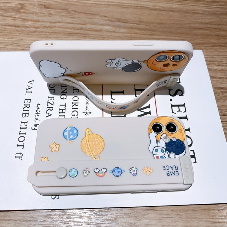 seraCase Cute Astronaut Cartoon iPhone Case with Band Stand for