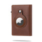 seraCase Designer Apple AirTag Carbon Fiber Wallet for Brown