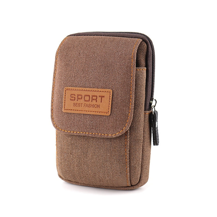 seraCase Canvas Waist Belt Universal Phone Case for 2 Brown 5.0-5.5inch 1