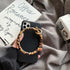 seraCase Luxury Leather iPhone Case with Leopard Ring for iPhone 13 Pro Max / Black