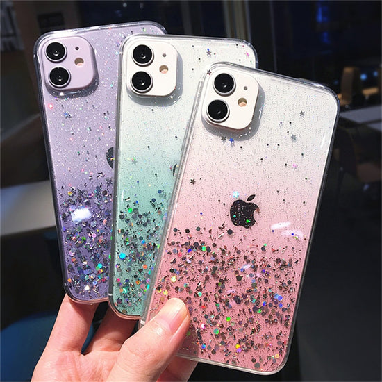 seraCase Glamorous Glittery Gradient iPhone Case for