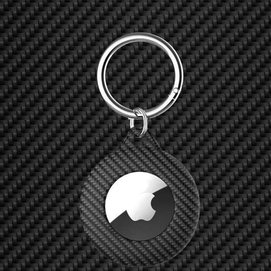seraCase Carbon Apple AirTag Keychain Case for