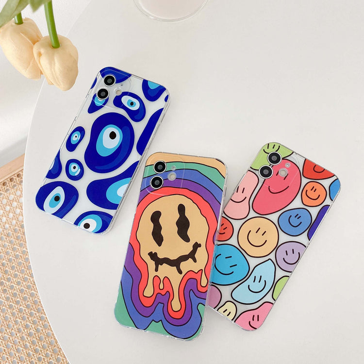 seraCase Cute Cartoon Ghost Smile iPhone Case for