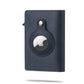 seraCase Designer Apple AirTag Carbon Fiber Wallet for Navy