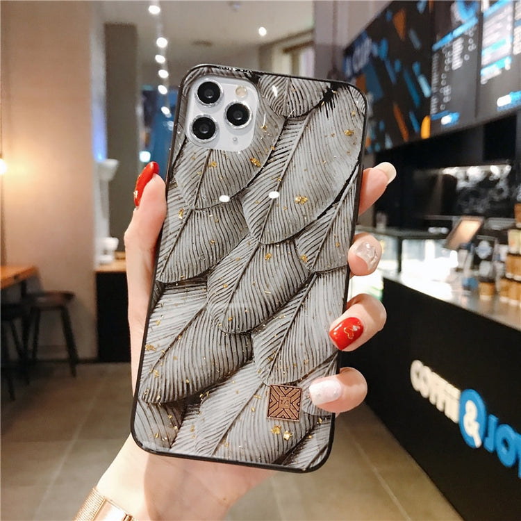 seraCase Multicolor Glittered Feather iPhone Case for iPhone 12 Pro Max / Style 5