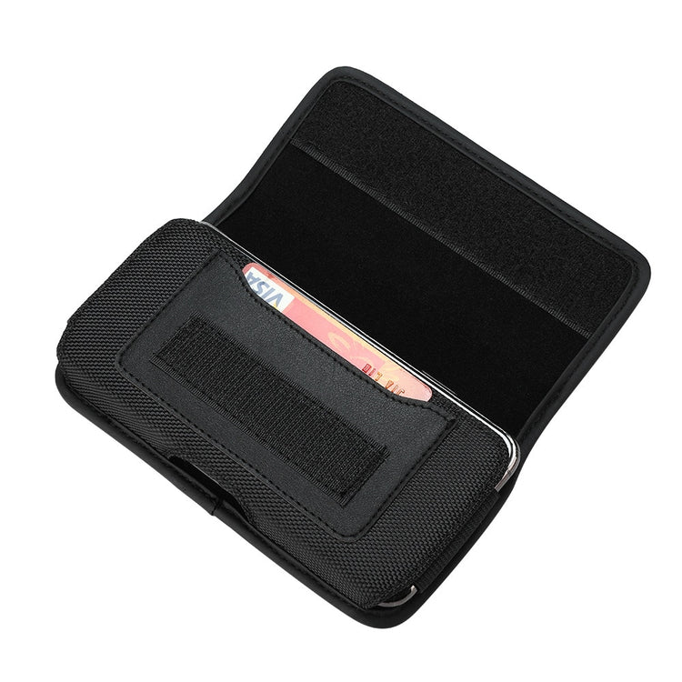 seraCase Oxford Cloth Waist Mobile Pouch for M 11cmX5.5cm / PU Black