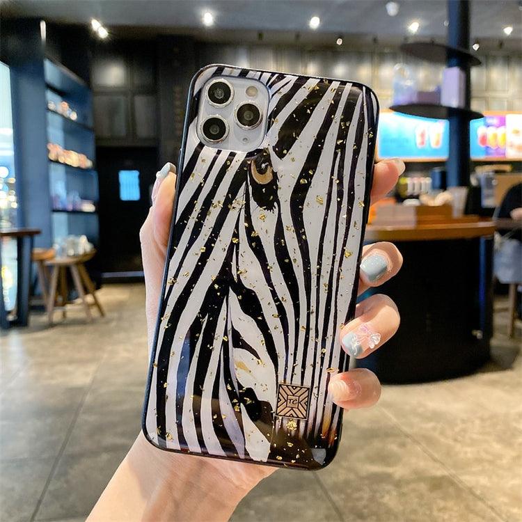 seraCase Gold Glittered Elegant iMarble Phone Case for iPhone 14 Pro Max / Style 9