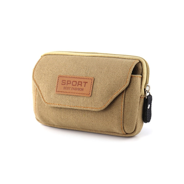 seraCase Canvas Waist Belt Universal Phone Case for 2 Khaki 5.0-5.5inch