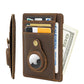 seraCase Trendy Retro Leather Apple AirTag Wallet for