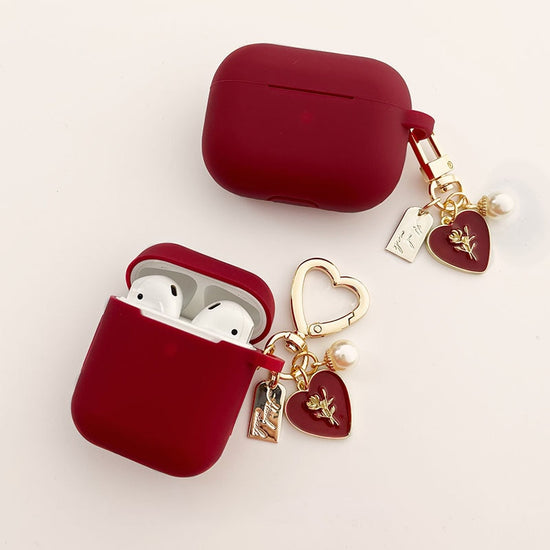 seraCase Elegant Wine Red AirPods Case for