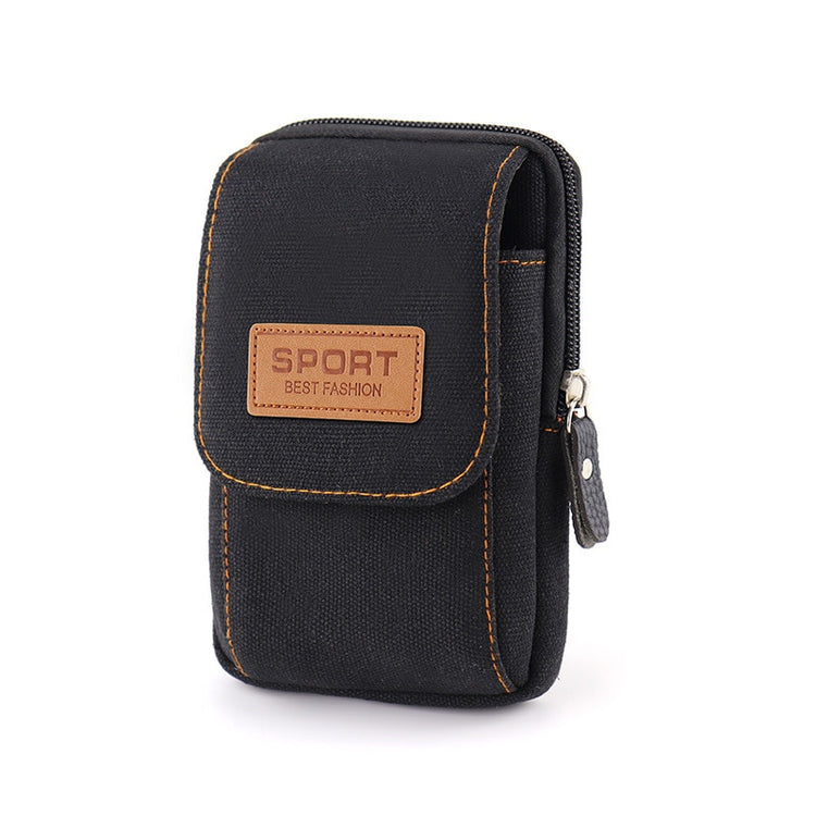 seraCase Canvas Waist Belt Universal Phone Case for 2 Black 5.0-5.5inch 1