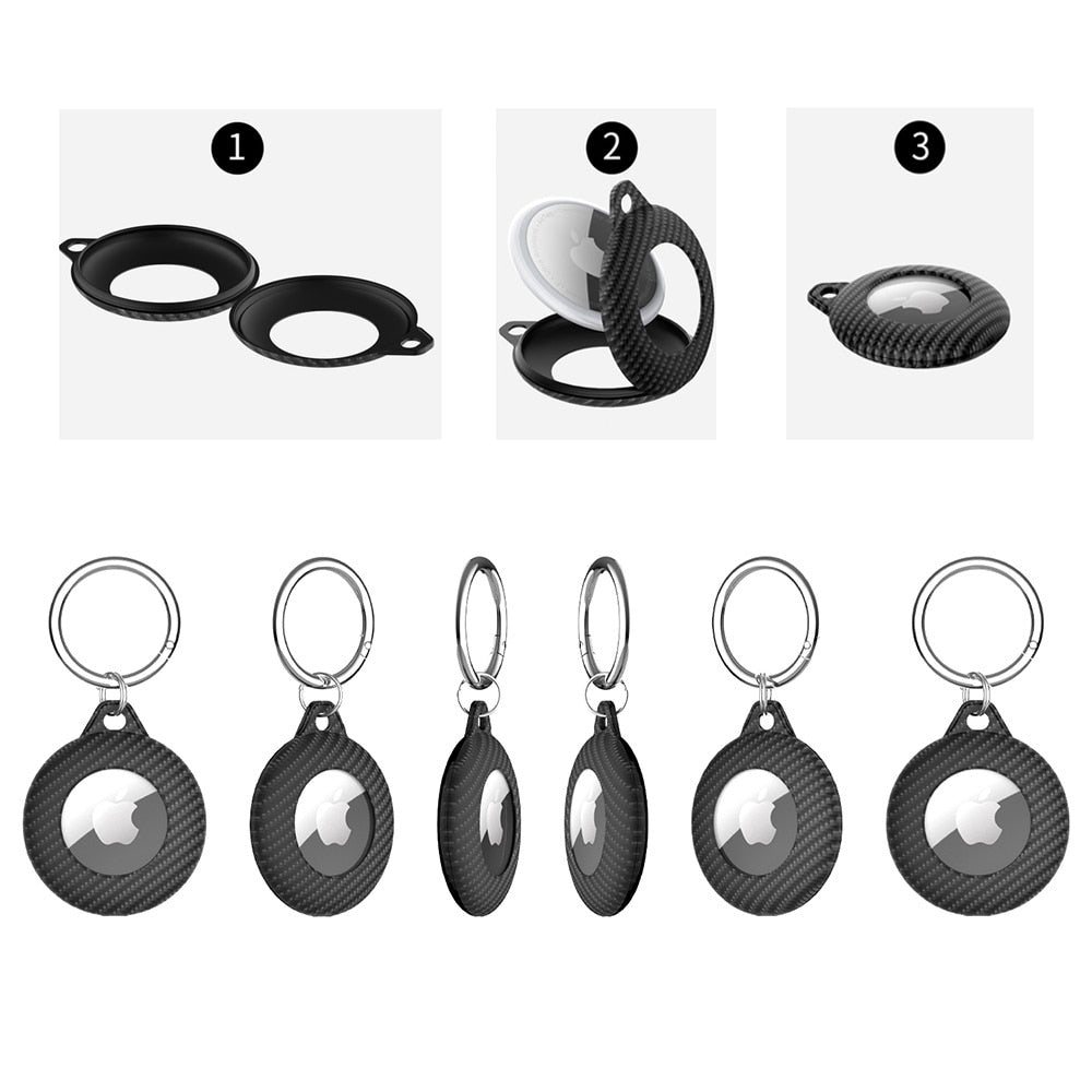 Keychain AirTag Case (Black) - AirTag Case - Black