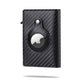 seraCase Designer Apple AirTag Carbon Fiber Wallet for Carbon Fiber Black