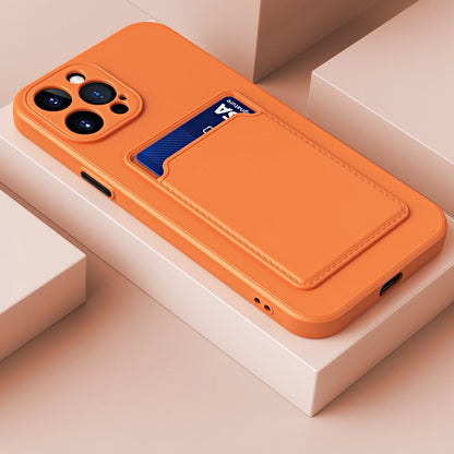 seraCase Fashionable Card Wallet iPhone Case for iPhone 13 Pro Max / Orange