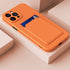 seraCase Fashionable Card Wallet iPhone Case for iPhone 13 Pro Max / Orange
