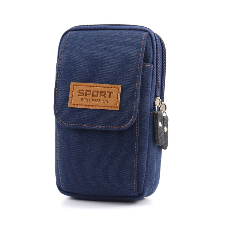 seraCase Canvas Waist Belt Universal Phone Case for 3 Blue 6.0-6.5inch 1