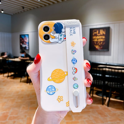 seraCase Cute Astronaut Cartoon iPhone Case with Band Stand for iPhone 13 / A