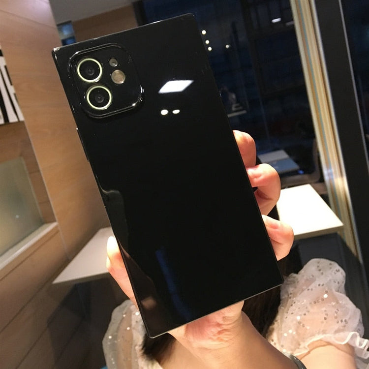seraCase Cute Colorful Silicon Square iPhone Case for iPhone 13 Pro Max / Black