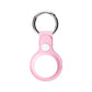 seraCase Leather Apple AirTag Key Holder for Pink
