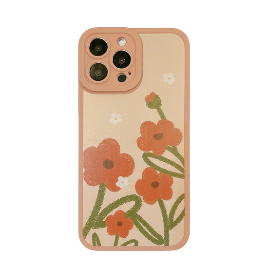 seraCase Cute Orange Flower Shockproof iPhone Case for