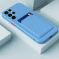 seraCase Stylish Samsung Case With Card Holder for Samsung S22 / Sky Blue